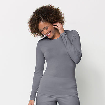 Maevn Knit 6709 COOLMAX Long Sleeve Under Scrub Tee