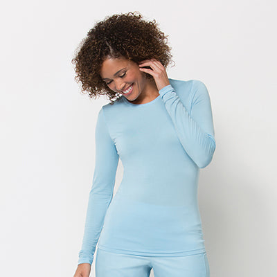 Maevn Knit 6709 COOLMAX Long Sleeve Under Scrub Tee